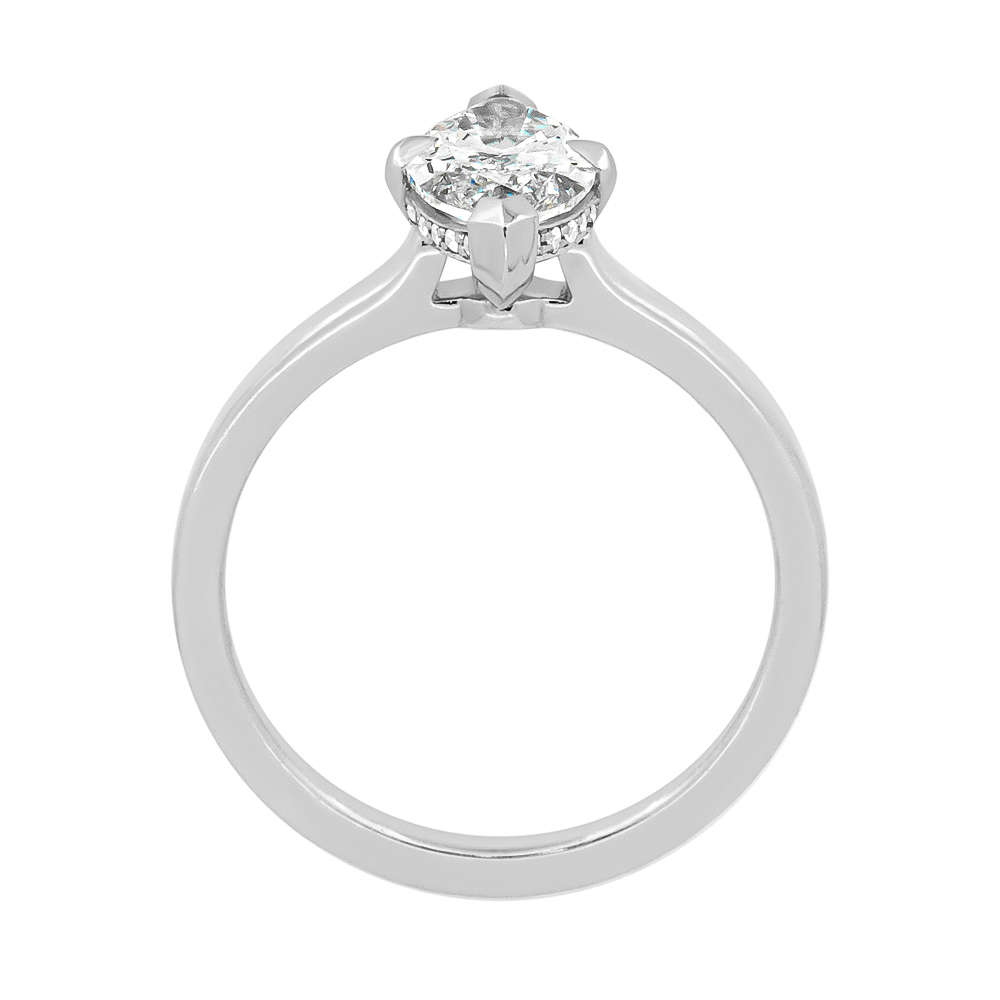 DCJ7416 Marquise Solitaire Profile Plat