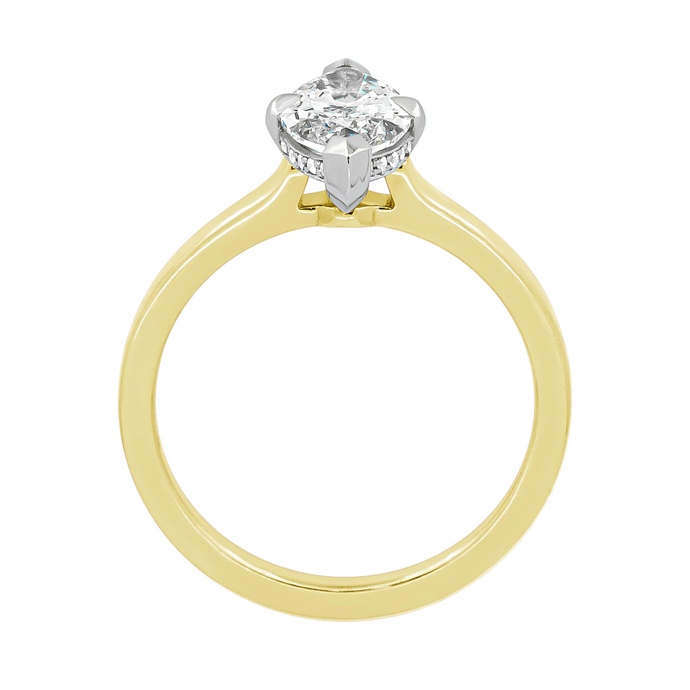 DCJ7416 Marquise Solitaire Profile Yg