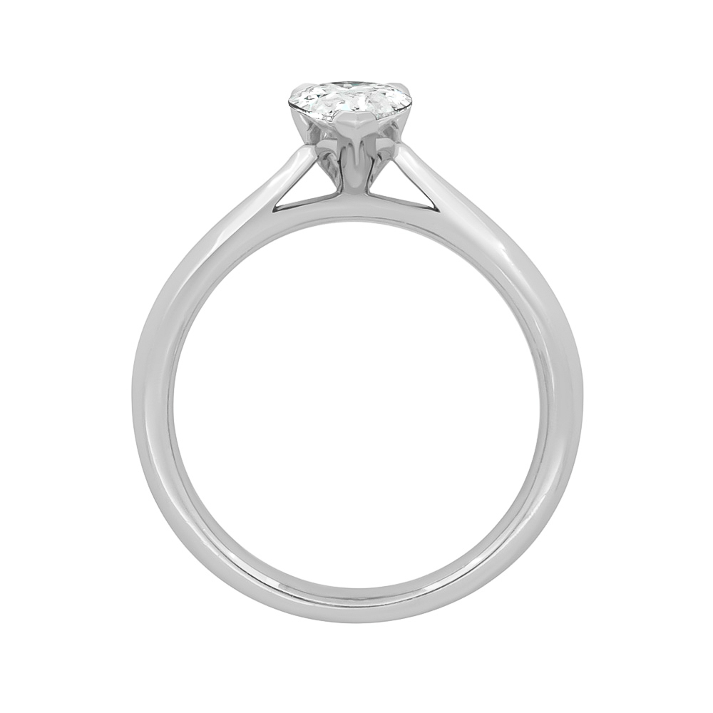 DCJ6587 Pear Solitair Profile Plat